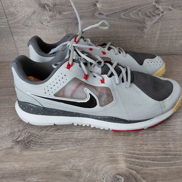 Nike Tiger Woods Golf Shoes Gray Limited Edition TW14 Mens 14 Mesh Spikes 652627 - Picture 7 of 10